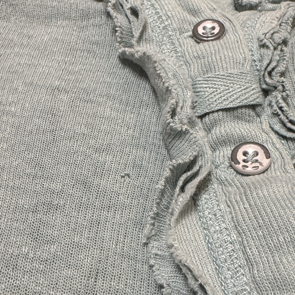 We The Free by Free People Heritage Henley – Ocean Mist - Picture 4 of 6